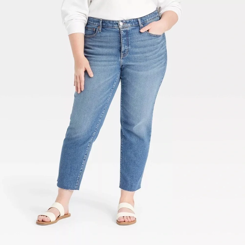 Women's Mid-Rise 80's Slim Fit Jeans - Universal Thread™ 17R NEW